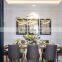 Modern hotel lobby villa living room chandelier light luxury creative dining room lamp atmospheric ring bedroom led lamp