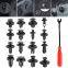 Black corrosion-resistant plastic fasteners for trunk bumper fastening tools