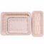 Eco Friendly Factory Direct Bagasse Rectangle tray disposable tableware multi-use Serving Platter Food Tray