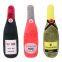 Wholesale custom design plush wine bottle Creative Pet Squeaky Toys dog chew toy