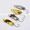 Factory Price 1.5g/2.5g/3.5g/5g Jigging Spinner Wobbler Mini Zinc Alloy Metal Spoon Fishing Lure Single Hook