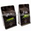 Factory Supply Valve Ziplock Resealable Recyclable Storage Packaging Flat Bottom Coffee Bag