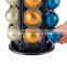 Factory Supply Classic Style Desktop Metal Stand Pod Rotating Coffee Capsule Holder
