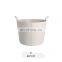 PE Weaving Luxury Modern Fabric Storage Thicken Felt Round Large Self Pick Up Blanket Laundry Basket