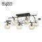 HUAYI Classic And Unique American Style Large Glass Bulb Chandelier Fixtures Modern LED Ceiling Lights