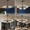 Fast Shipping Indoor Decoration Gold Black Color Living Room LED Contemporary Chandelier Light
