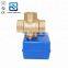 CWX-20P T-type L-type vertical type dn15 dn20 brass 3 way electric actuated ball valve