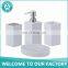 Free sample MOQ 100pcs hotel tooth brush holder plastic bathroom accessories set