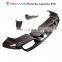 TAKD Brand New Design Arrivals Car Carbon Double Vent Rear Bumper Lip Diffuser for Porsche Cayenne 9Y0