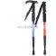 Outdoor trekking poles hiking camping mountain climbing walking cross country folding telescopic T handle straight handle four-s