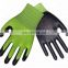 White Nylon Blue Nitrile Coated Work Gloves Cheap