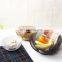 Manufacture Kitchen Home Decor Picnic Food Fruit Storage Iron Large Round Color White Metal Wire Fruit Basket