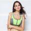 Women Zipper Push Up Sports Bras  Running Vest Gym Workout Running Tops Sportswear Yoga Sport Top