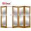 Popular style front folding door aluminium main doors entrance sliding glass door