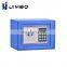 17E small blue home hotel portable fireproof security safe deposit electronic money colorful mini safe box