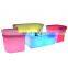 cylindrical steel base led glowing cocktail table for wedding Outdoor Bar Furniture Sets kitchen stool led chairs furniture