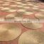 Hand Woven Round Seagrass Rug Rustic Style Natural Brown Straw Floor Mat Carpet Vietnam Supplier