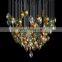 Modern Design Custom Indoor Decoration Fixture Hotel Hall Lobby LED Chandelier Luxury metal pendant lighting glass Chandeliers