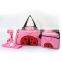 cute cartoon pattern picnic bag and diaper bag set