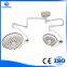 China SH MEDECO Germany Osram Medical Ceiling Type Double Dome LED Operating Shadowless Light 700/500 with Ce /ISO Approved