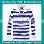2014 Wholesale high Quality Mens Yarn Dyed Polo Shirt Long Sleeve Polo Shirts with Stripes