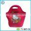 Christmas design neoprene food container with adjustable detachable strap