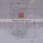 0.5L clear glass beer mug with handle