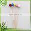 All different size high grade popular fruits bamboo flag skewer