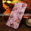 Rose flower polyester skin european style colorful minion case for Iphone 6 4.7 5.5 inch