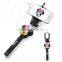 Cartoon wire cell phone selfie stick with 3.5mm jack wire
