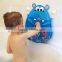 Customized polyester mesh Bath tub toy holder Hippo bath toy organizer Kids bath toys organizer
