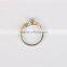 Latest plated gold rings design for woman fashion wedding ring with cubic zirconia or diamond ring