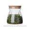 Customized food storage glass jars with bamboo lid in a variety of sizes