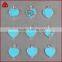 New Arrival Turkey Turquoise Heart Pendant Necklace Chian 18K Gold Plated Fashion Jewelry For Women Lover's Great Gifts
