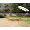KD Design Swing Solid Sunshade Roof Wooden Stand Garden Sun Bed