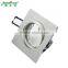 Matt white aluminium die-casting recessed GU10 MR16 lighting fixture