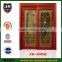 frosted glass entry wooden door