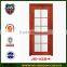 best price interior single swing Cherry wood glass door
