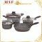 popular style foreged imitation looks grey stone marble cookware in surface