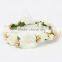 DSFG001 New Kid Girls Floral Headband Bohemia HairBand Flower Garland Prom Head wrap Hair Accessory And Wristband