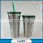 New 22 OZ Starbucks Stainless Steel Cold Cup Or Stainless Steel Straw Mug Tumbler With Straw