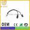 Factory price audio 1 male to 2 female RCA spliter for mobilephone/computer/game player
