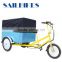 europe motorized flatbed 3 wheel tricycle for cargo