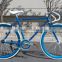 beautiful blue single speed fixie bike