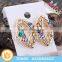 Classic Multi Color Artificial Diamond Earrings for Womens