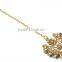 ndian Antique Gold Plated Earrings With Tikka Set For Girls & Women