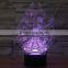 Newest Creative gift 3D night light for wedding gift