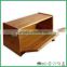 Bamboo bread box with easy-open hinge
