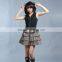 2013 New GLP Gothic Leopard Zipper Double Skirt Punk Dress 61255