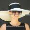 Wide Brim Hat, Kentucky Derby Hat. Black and white hat. Wedding Hat, Church Hat, Cream Ivory hat, Ascot Hat. Dressy formal hat